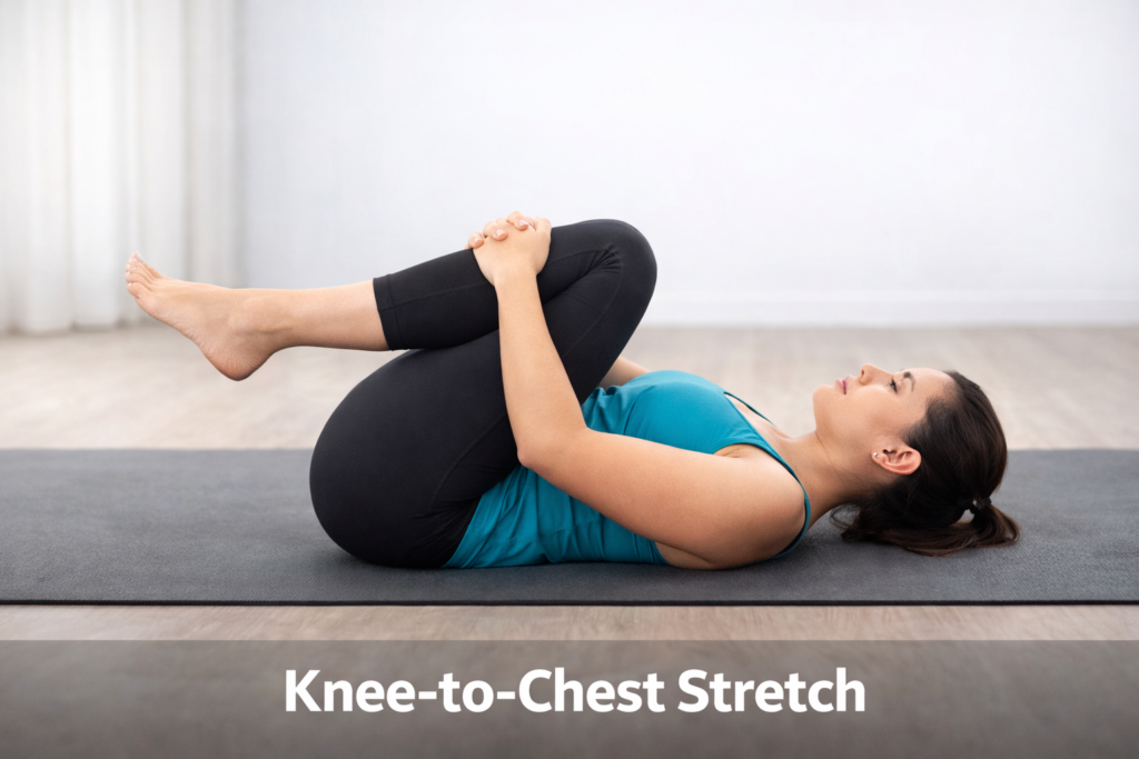 Knee-to-Chest Stretch | Pain Free Physiotherapy & Chiropractic Clinic